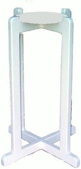Ceramic Crock White Solid Wood Floor Stand by Water Supplies Warehouse