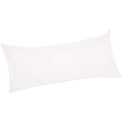 Amazon Basics Ultra Soft Cotton Pillow Case Body Pillow 55 x 21 Inch White
