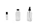 Mist spray/ Glass Medicine Bottle - Amber Boston Clear Round Bottles 4OZ. 12Pack - For Essential Oils, Scents, Travel, Perfume Kitchen, Bath, Cooking, Labs, Laundry, Cosmetic.- Re-Usable -By Katzco