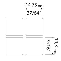 BLANK TRANSPARENT KEYBOARD STICKERS FOR APPLE DESKTOP, LAPTOP AND NOTEBOOK