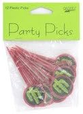 Fiesta Stripes 12 Count Party Picks