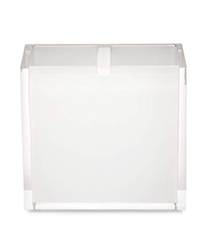 Essentra Home White and Transparent Toothbrush Holder from The Cristallino Collection