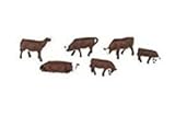 Bachmann Trains Cows - Brown and White