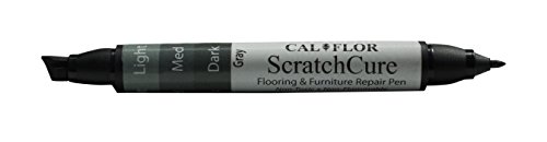 CalFlor PE49401CF ScratchCure 3 Shade Double Tipped Repair Pen for Use on Wood, Laminate, Flooring & Furniture, Gray