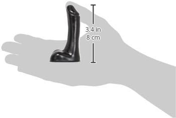 All Black All Black Realistic Dildo, Black, Extra Small - Image 4