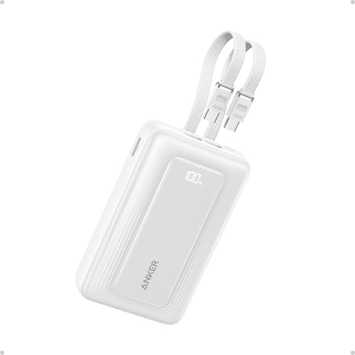Anker Zolo Powerbank 20000mAh 45W Max, 2 integrierte USB-C Kabel