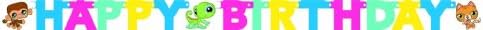 Littlest Pet Shop Letter Banner 5ft
