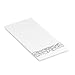 100 Disposable Guest Towels Soft and Absorbent Linen-Feel Paper Hand Towels Durable Decorative Bathroom Hand Napkins Good for Kitchen, Parties, Weddings, Dinners or Events White and Silver