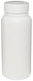 Bel-Art Precisionware Wide-Mouth 500ml (16oz) High Density Polyethylene Bottles; Polypropylene Cap, 53mm Closure (Pack of 12) (F10625-0007)