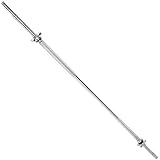 Barbell Bar Weight Dumbbell Chromed 47 inches Straight with Spin Lock