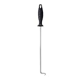 BIGSUNNY Heavy Duty Pig Tail Food Flipper, Stainless Steel Grilling Meat Hook, Large 16-Inch