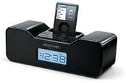 Merkury Innovations Radio Alarm Clock Docking Station for iPod  (Black)