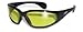 Global Vision Hercules Motorcycle Riding Sunglasses Black Frame w/Yellow Lenses