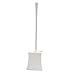 Kinsky Toilet Brush Holder, Good Grips Strong Bristles Bathroom Cleaner with Base Bowl Scrubber (White)