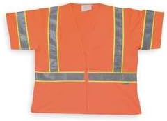 CONDOR 1YAU7 Safety Vest, Class 3, XXL, Sleeved, Orange