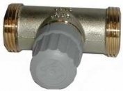 RA2000 3/4" Double Solder Union Straight Radiator Valve Body, Cv 2.7