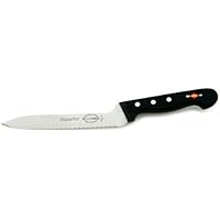 F. Dick 7'' off Set Bread/Utility Knife. Serrated Edge.