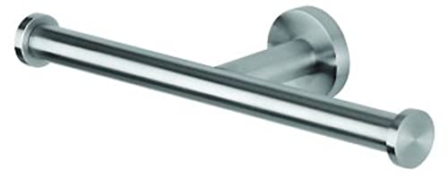 Geesa Nemox Toilettenpapierhalter doppelt, Toilettenrollenhalter für 2 Rollen Toilettenpapier, Edelstahl gebürstet, 258 x 49 x 87 mm