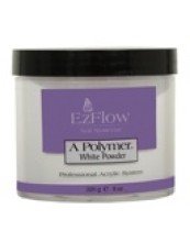 EZ Flow A Polymer False Nails, White, 0.75 Ounce
