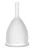 Lunette Menstrual Cup – Best Reusable Period Cup – Wear for 12 Hours and Reuse up to 10 Years, Clear Size 2 for Moderate to Heavy Flow