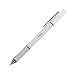 TUL Pearl Ballpoint Pens, Gel, Bullet Point, 0.7 mm, White Barrel, Blue Ink, Pack Of 4 Pens