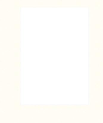 8x10 Single Mat Board for 5x7 Art (Pack of 25), Off-White
