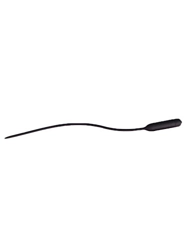 Adult Silica Gel Urethral Stretching Bladder Toys Stimulate Relaxing Toys Hand Vibrating (Black, Longer 5.5mm)