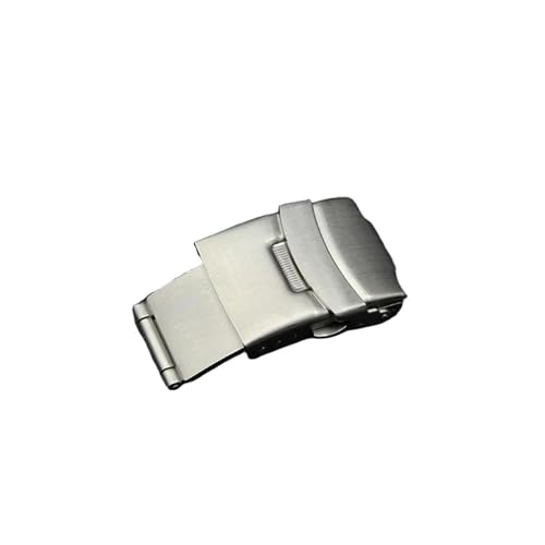 FSKLHXC 16mm 18mm 20mm 22mm Stainless Steel Folding Buckle Fit For Seiko Watch Band Fit For Casio Clasp Double Push Button Watch Accessories