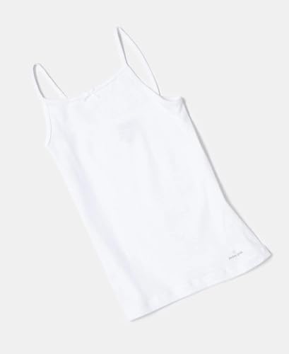 Jockey SG04 Girl's Super Combed Cotton Rib Fabric Camisole with Regular Straps White 3