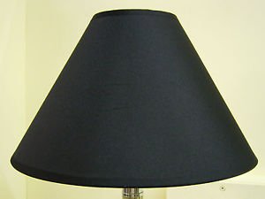 CT Lighting 14" Cotton Coolie Pendant Or Table Lampshade In Black Colour