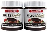 Nutilight Sugar Free Hazelnut Spread and Dark Chocolate 11 Ounces - PACK OF 8