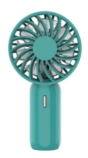 Handheld Mini Pocket Size Fan USB Rechargeable (Green)