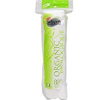 Swisspers cotton organic rounds 80 count (3 pack)