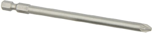Wera 05060037001 2 x 110 mm Z 855/4 PZ Bits for Pozidriv Screws - Silver