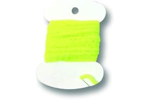 CREATIVE ANGLER Chartreuse Rayon Chenille Fly Tying Materials - Fly Tying Thread for Tying Flies - Fly Fishing Accessories for Fly Fishing Kit - 2 Yards - Medium