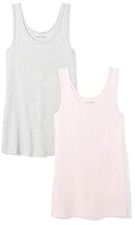 Amazon Essentials Women's Slim-Fit Tank, Pack of