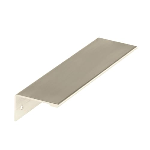 Amerock Edge Pulls 5-1/16 inch (128mm) Center-to-Center Satin Nickel Cabinet Ed…