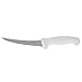 Bleteleh Boning knife 6-inch curved Stainless Steel blade, White Polypropylene Handle