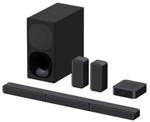 HT-S40R - Barra de Sonido 5.1 (Sistema de Cine en Casa, Altavoces Traseros Inalámbricos, 600 W, Dolby Digital, Bluetooth, Sonido Envolvente), Negro