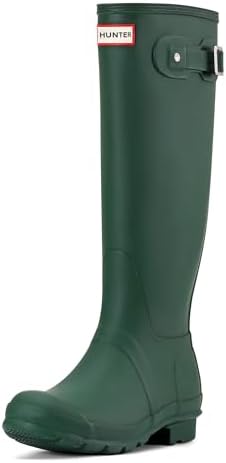Amazon.com | Hunter Womens Original Tall Boots Dark Green,5 Medium