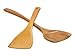 KLOUD City Kitchen Wood Stir Fry Cooking Serving Tool Sets (Wood Spatula Turner Set (Arc+Diagonal))