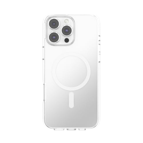 PopSockets iPhone 16 Pro Max Case Compatible with MagSafe, Phone Case for iPhone 16 Pro Max, Wireless Charging Compatible, Case Only - Clear