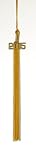2009 GOLD / WHITE GRADUATION TASSEL - TASSEL DEPOT