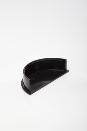 POLYPIPE RR108 Brown Internal Stopend 112mm Half Round guttering System (Pack of 2)