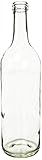 750 ml Clear Glass Claret/Bordeaux Bottles, 12 per case