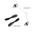 Spare Parts for Top Race Cessna C185 RC Airplane, 2 Propellers, 1 Landing Wheels