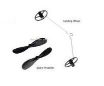 Spare Parts for Top Race Cessna C185 RC Airplane, 2 Propellers, 1 Landing Wheels