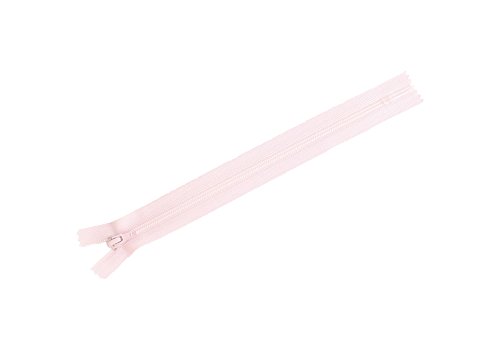 Y.K.K フラットニットファスナー 20cm 10本入 511ホワイトピンク FN20-511