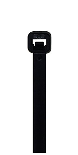 Cambridge Multi Purpose Cable Ties 8 inch 75 Lb 100 Pack Standard Duty UV Black