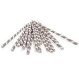Paper Straws Pack of 144 Grey